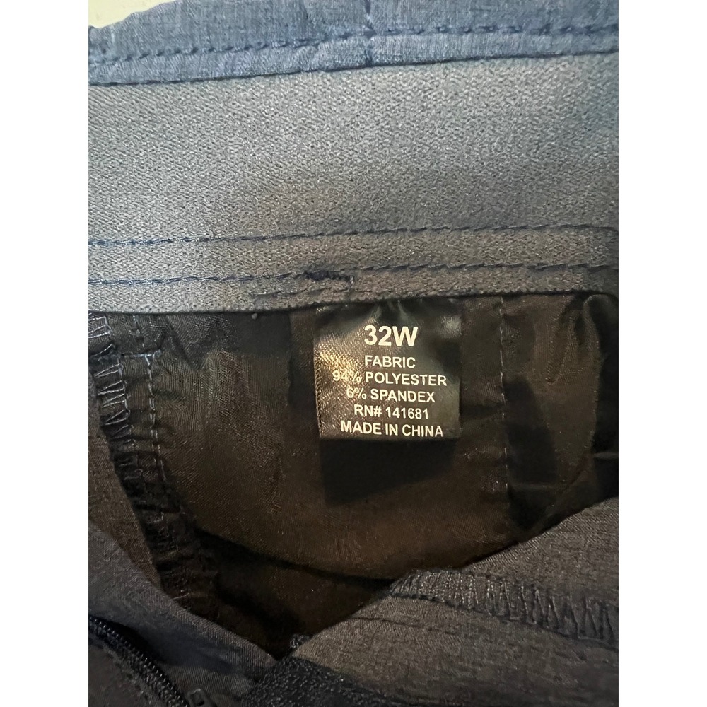 Mens Navy Blue‎ Performance Golf Shorts Size 32W Elastic Waist - Picture 6 of 6